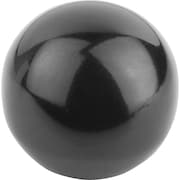 KIPP Ball Knob Smooth Version DIN319 Extended, D1=45, D=M10, Form:C Thread, Thermoset Black K0159.14510